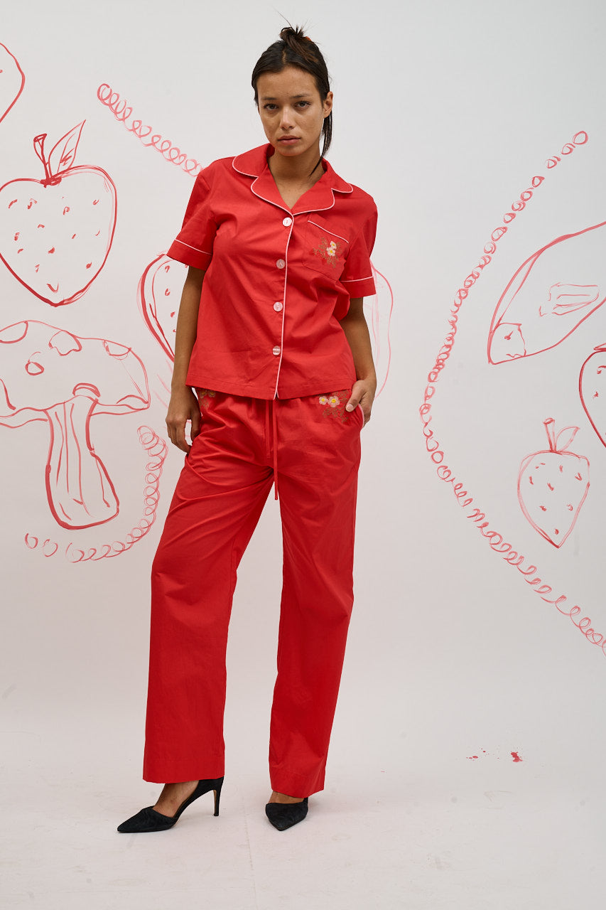 Helmstedt Fiona Pants Trousers Red Strawberry