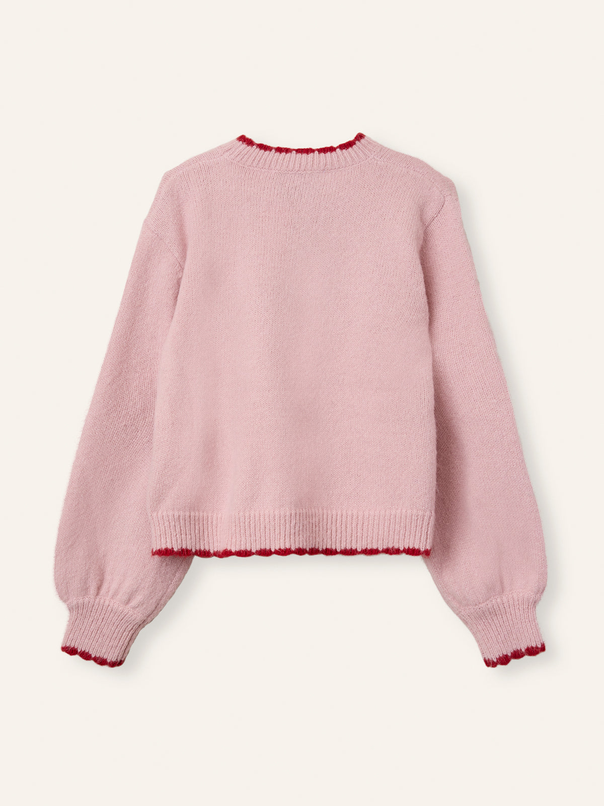 Helmstedt Freja Knit Sweater  Rose Strawberry
