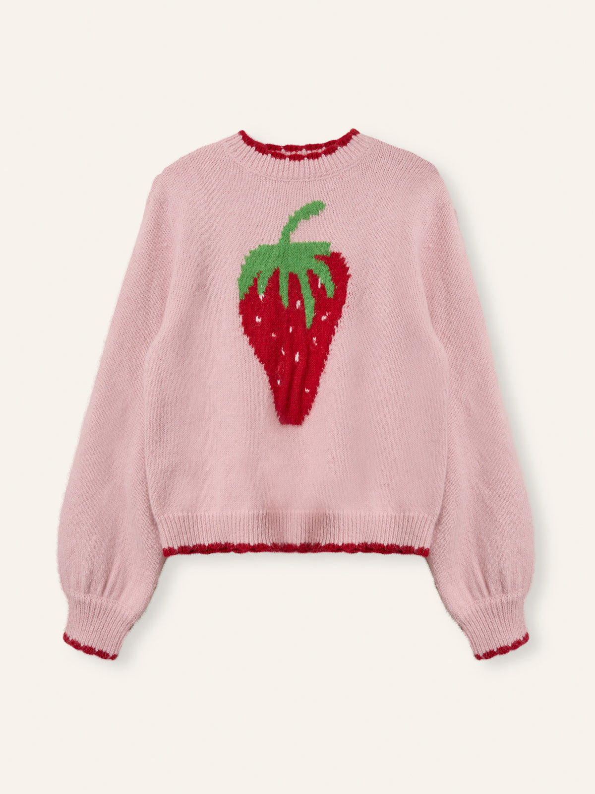 Helmstedt Freja Knit Sweater  Rose Strawberry