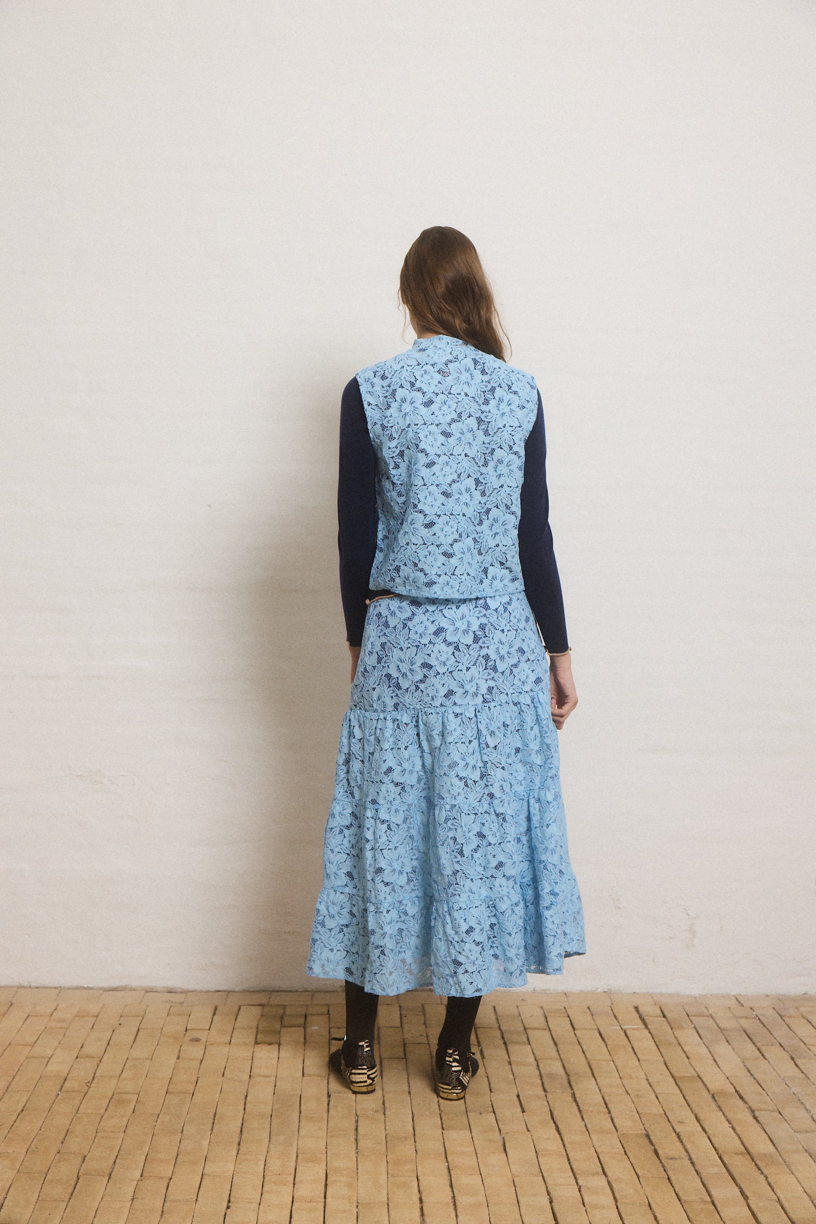 Helmstedt GABI SKIRT Skirts Dusty Blue