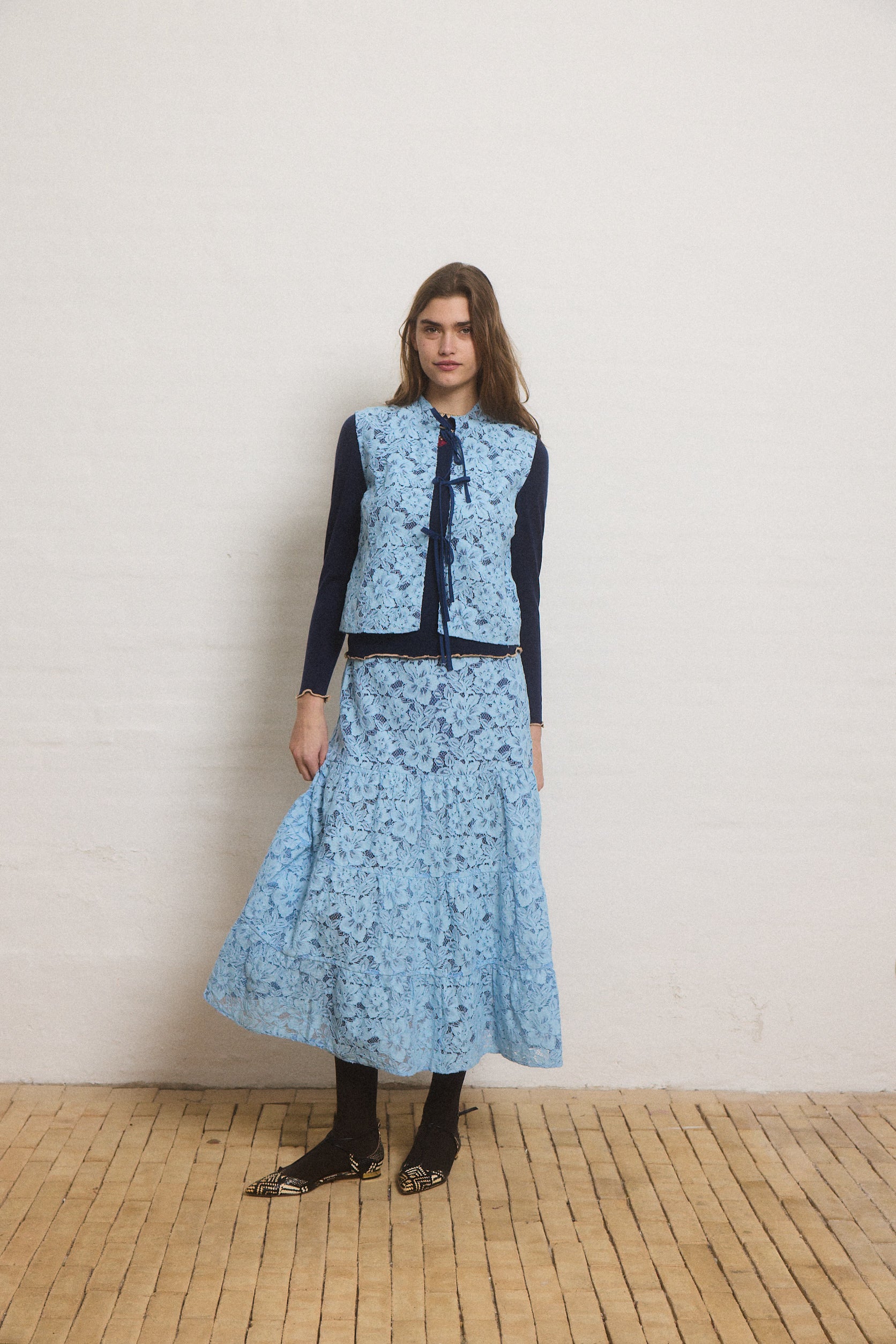 Helmstedt GABI SKIRT Skirts Dusty Blue