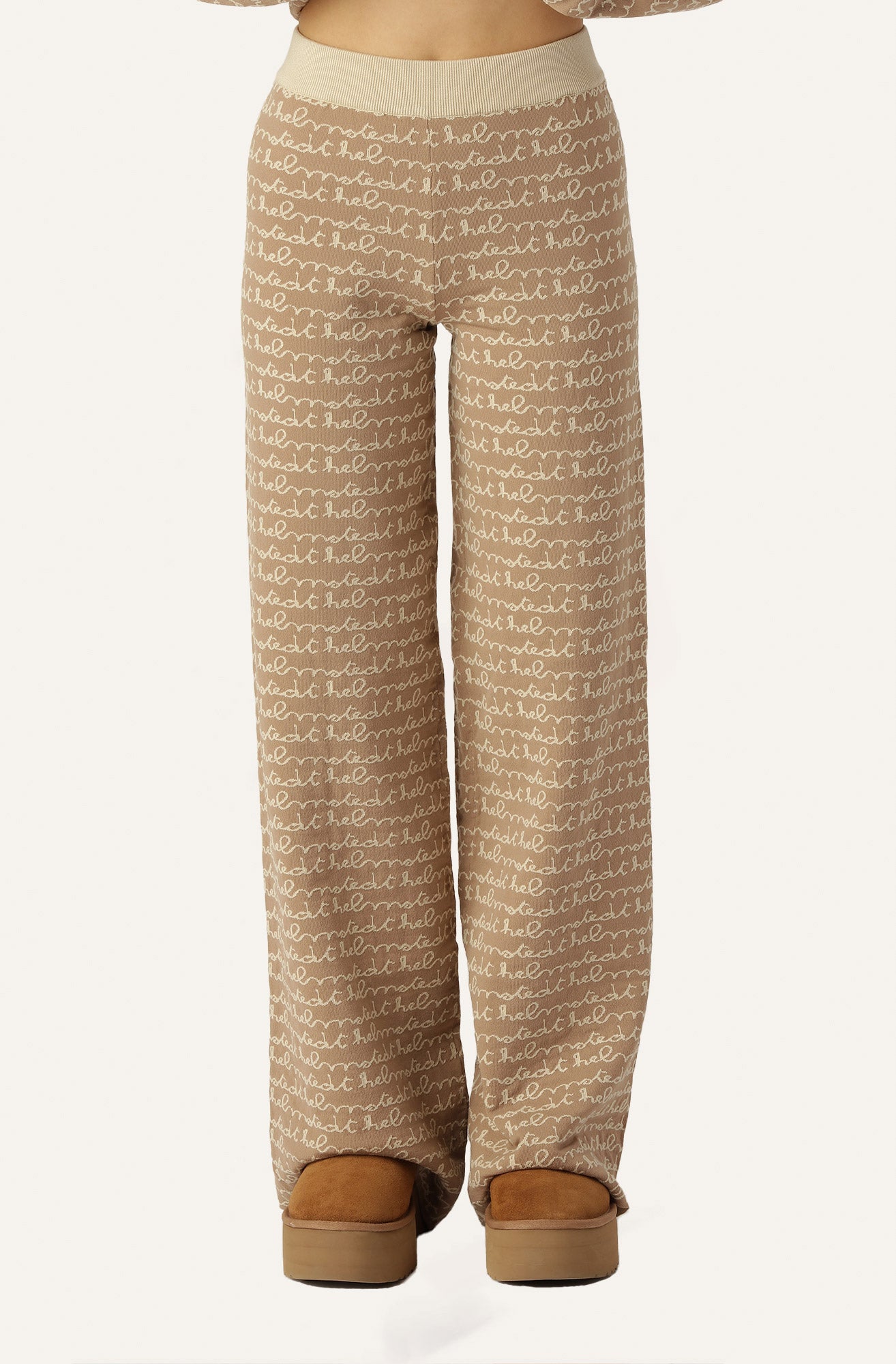 Helmstedt HELMSTEDT LOGO PANTS - Beige Knitwear Beige