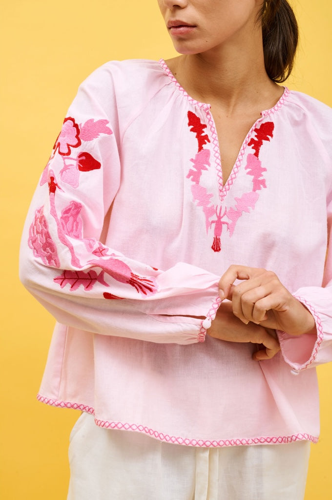 Helmstedt Helene Blouse Blouses Pink