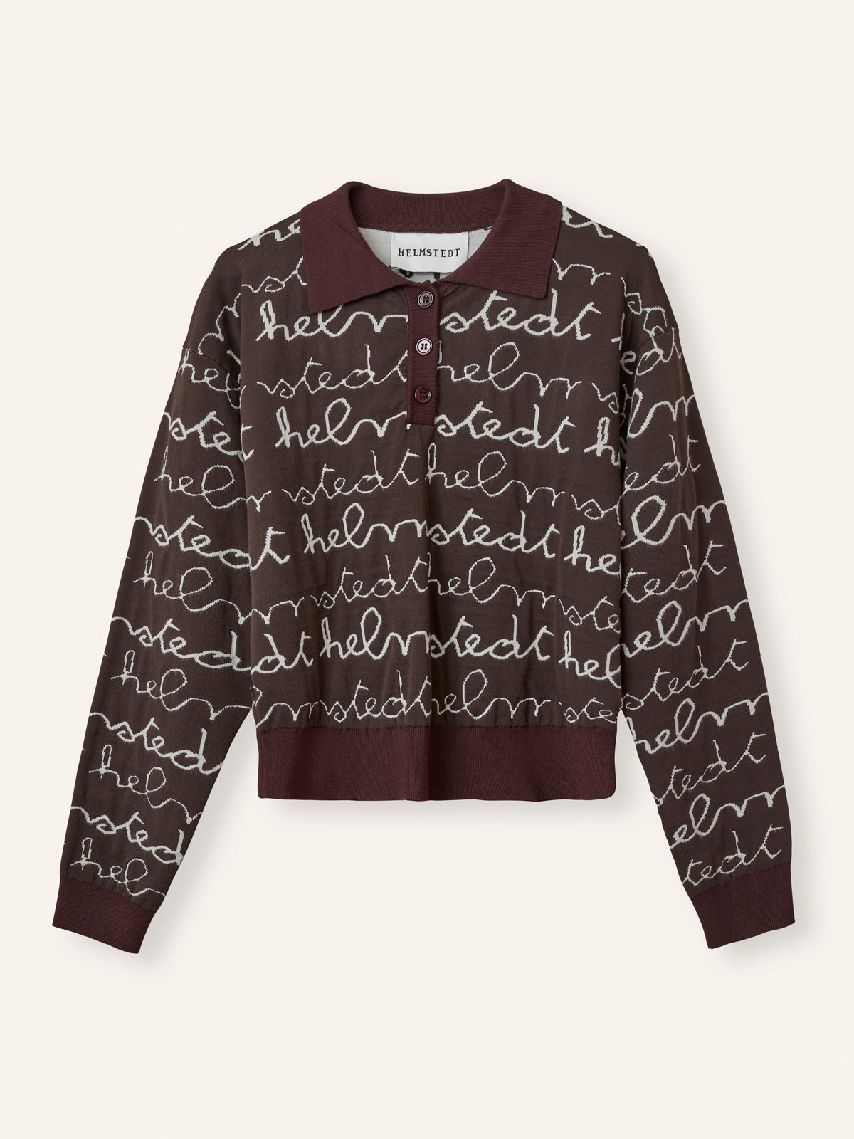 Helmstedt HELMSTEDT LOGO SWEATSHIRT  Chocolate Torte