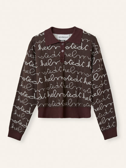 Helmstedt HELMSTEDT LOGO SWEATSHIRT  Chocolate Torte