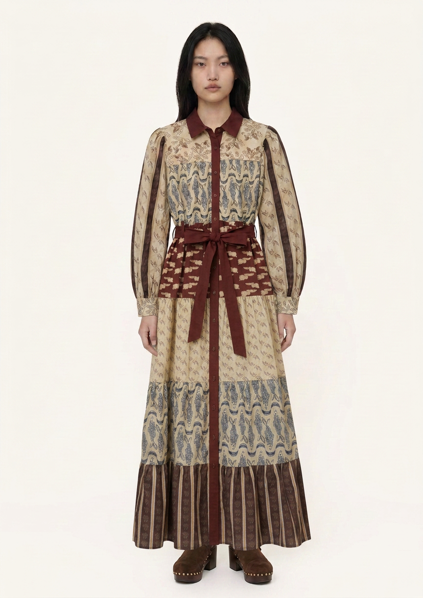 Helmstedt IBEN DRESS Dresses Multi Print - Patchwork of Dreams
