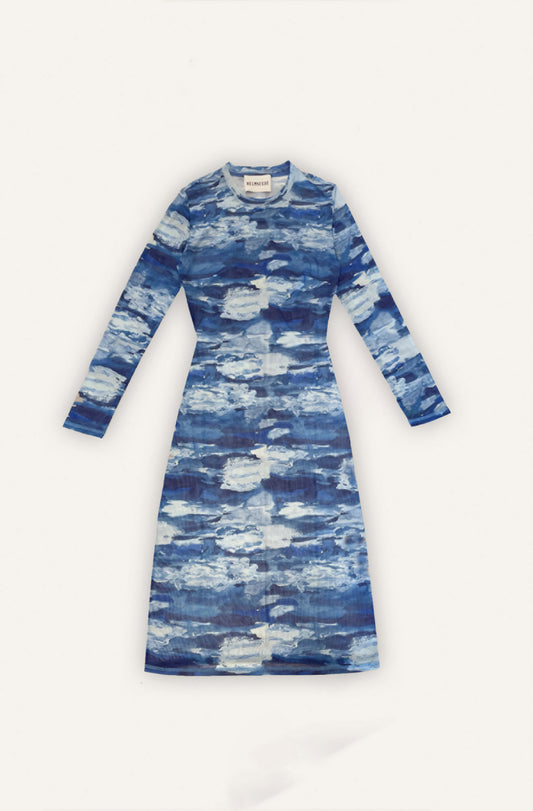 JULIA MESH DRESS - Winter Clouds