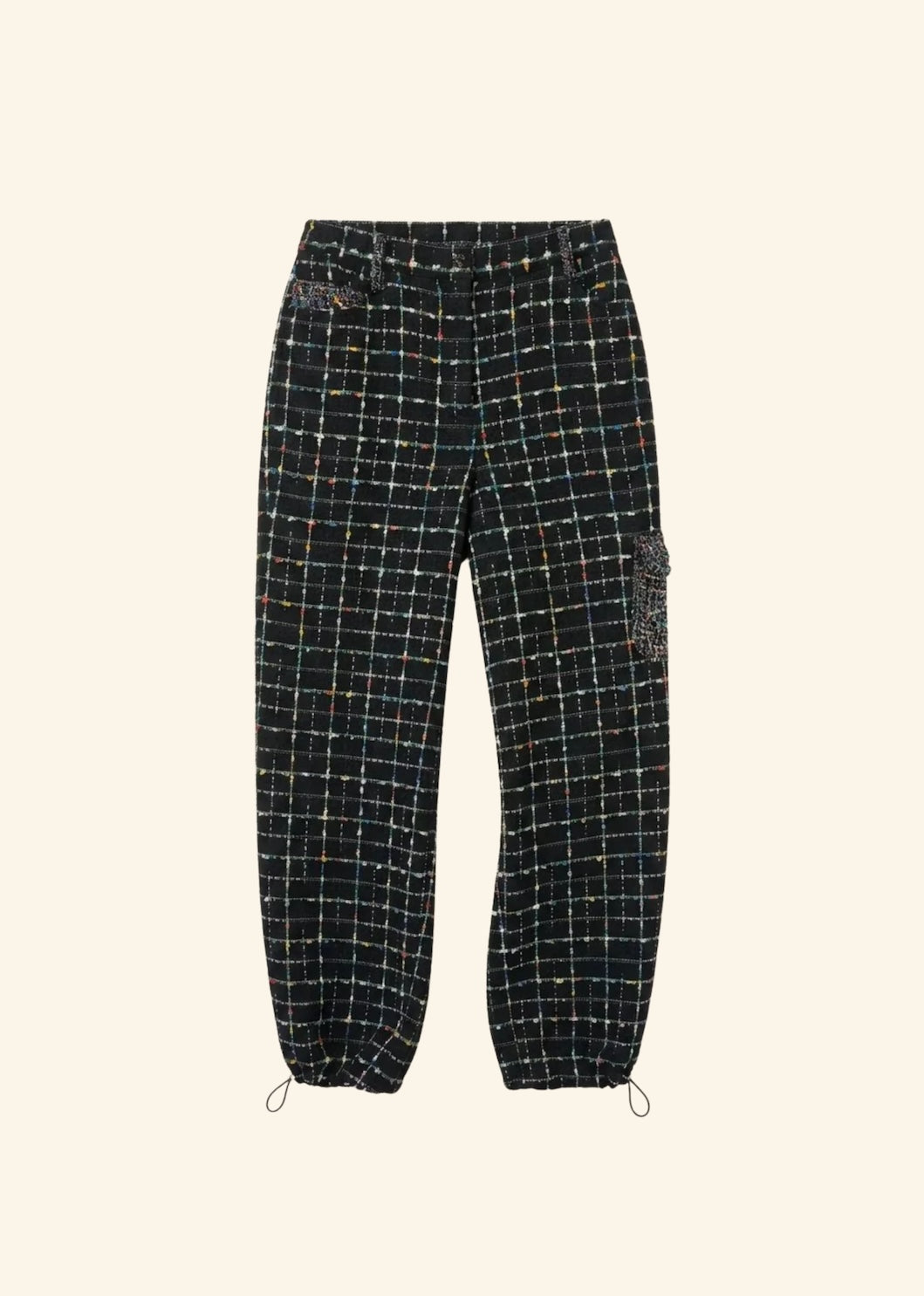 Helmstedt KARLA PANTS Trousers Black Bouclé