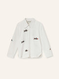 Helmstedt Karla Shirt Shirts Fish Embroidery