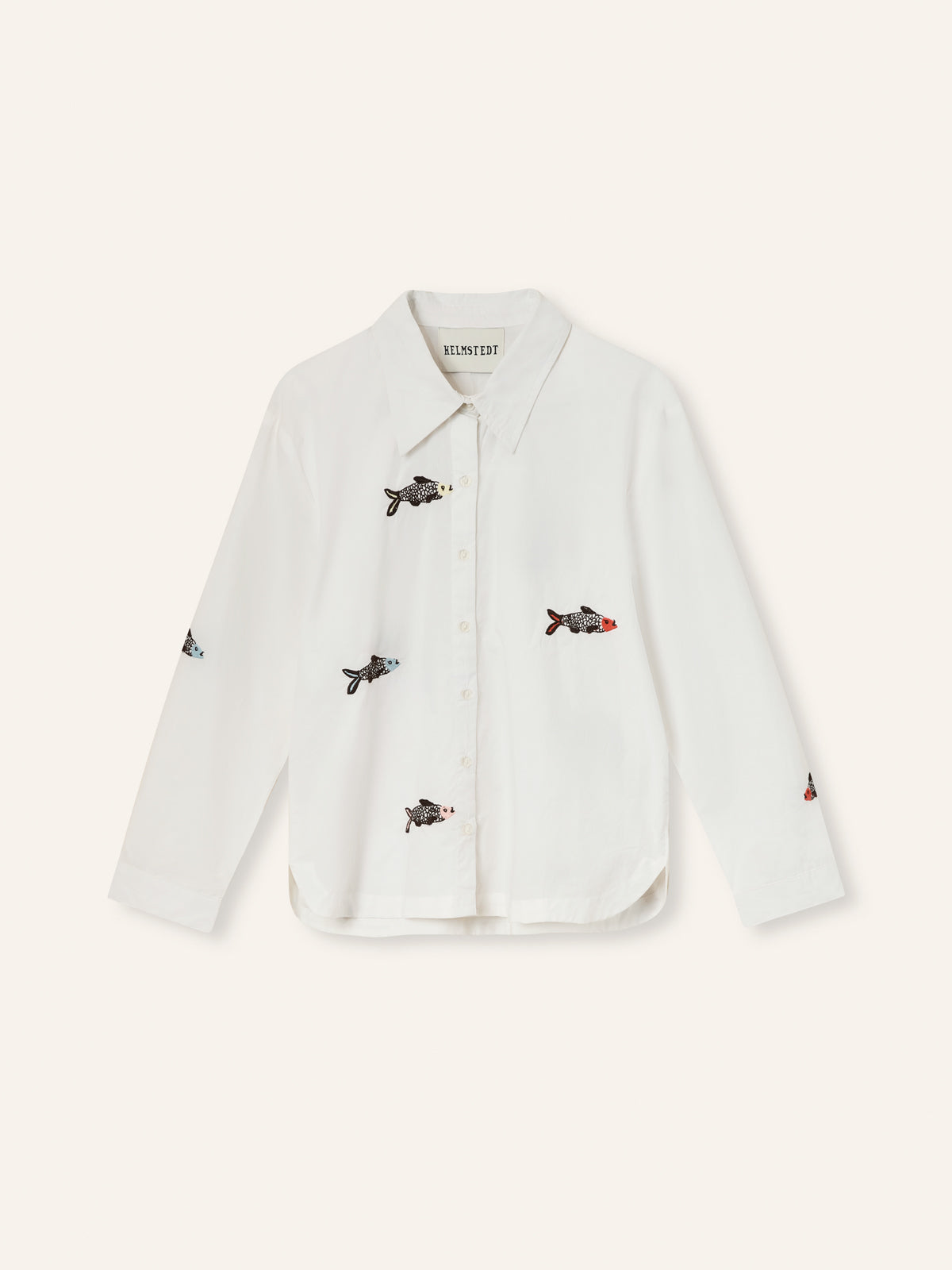 Helmstedt Karla Shirt Shirts Fish Embroidery