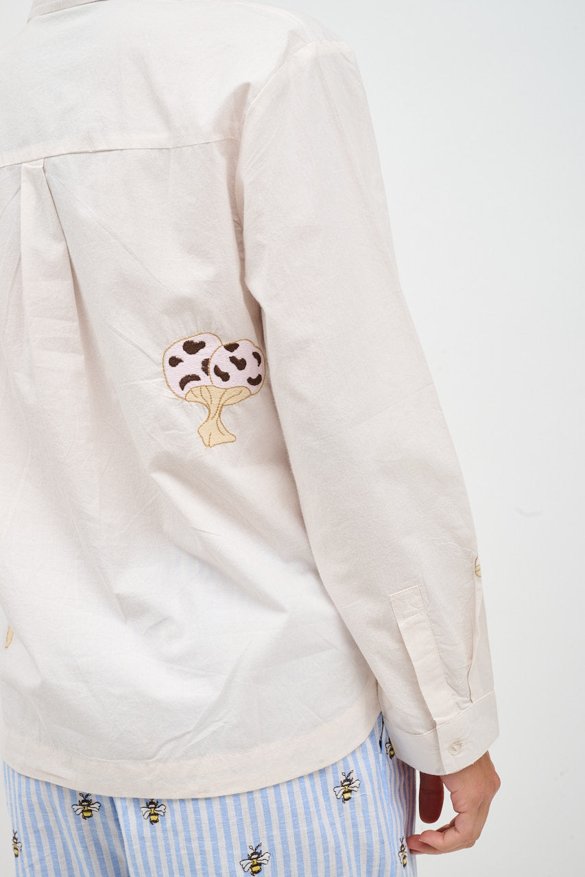 Helmstedt Karla Shirt Shirts Mushroom Embroidery