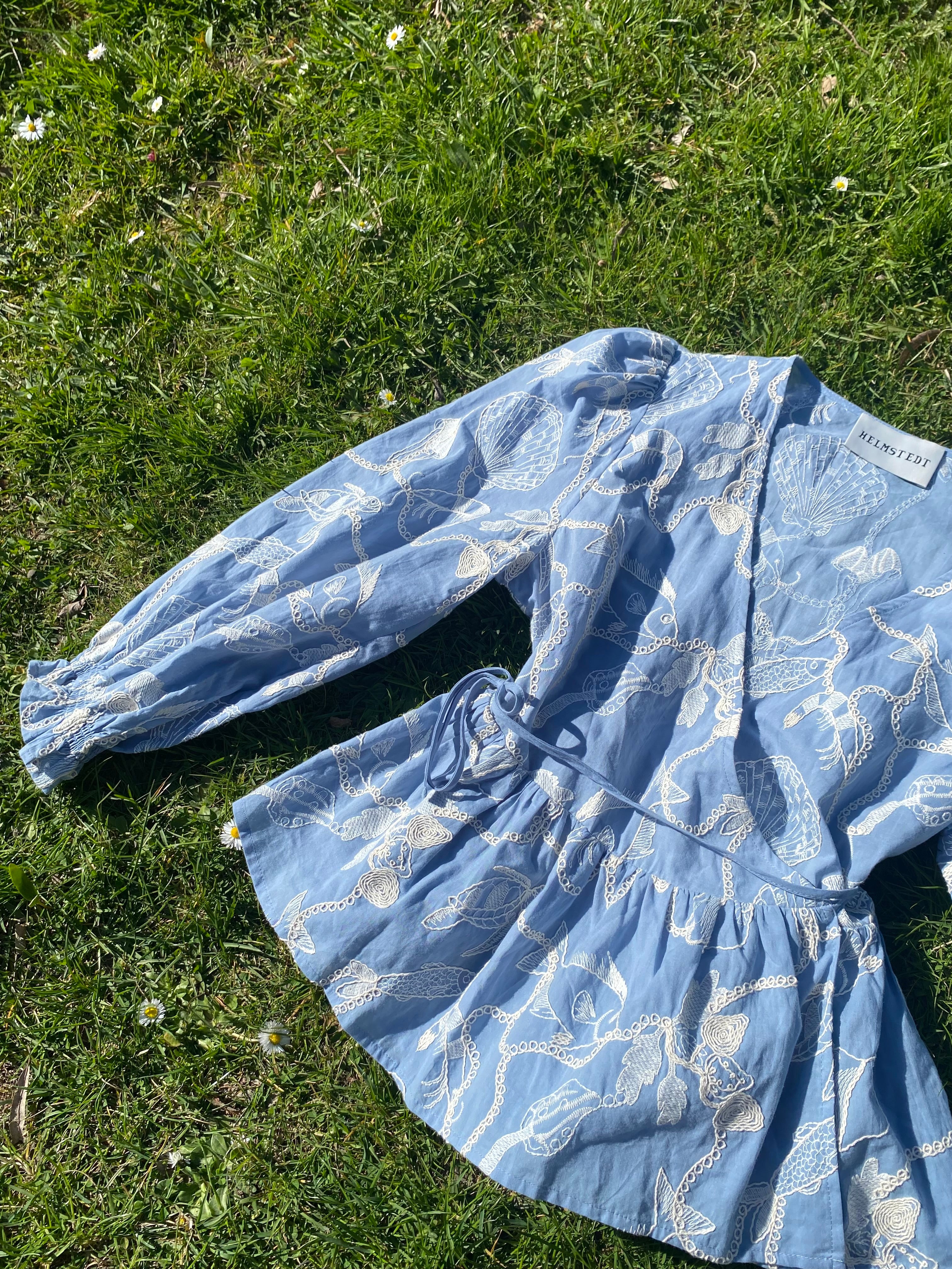 Helmstedt Klara Blouse Blouses Dusty Blue