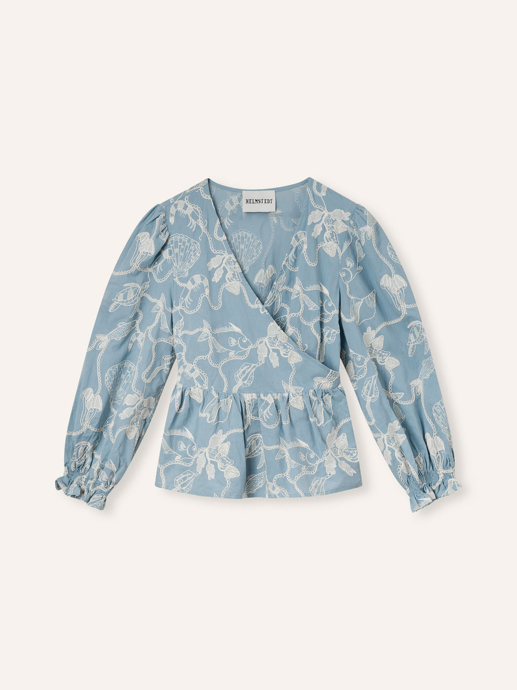 Helmstedt Klara Blouse Blouses Dusty Blue