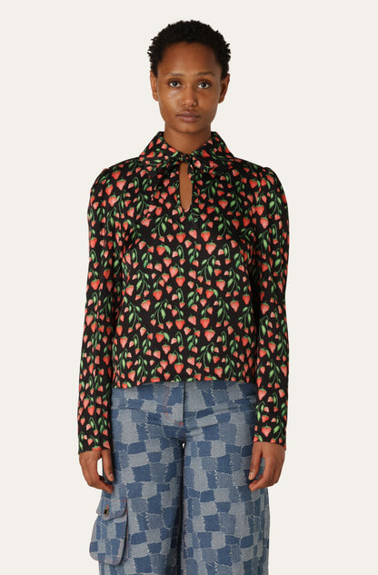 Helmstedt LAURA BLOUSE - Strawberry field Blouses Space Strawberry