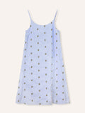 Helmstedt LEVA DRESS Dresses Blue Stripe w Bee Emb