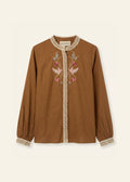Helmstedt LINEA BLOUSE Blouses Honey Brown