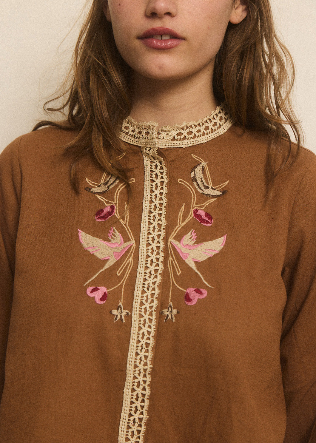 Helmstedt LINEA BLOUSE Blouses Honey Brown