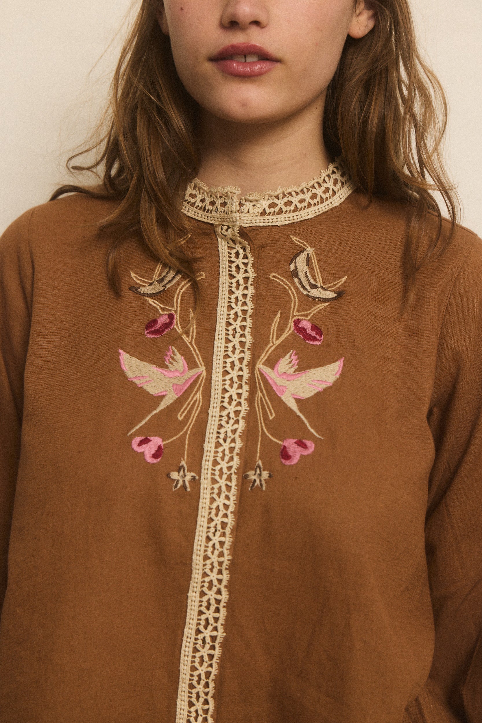 Helmstedt LINEA BLOUSE Blouses Honey Brown