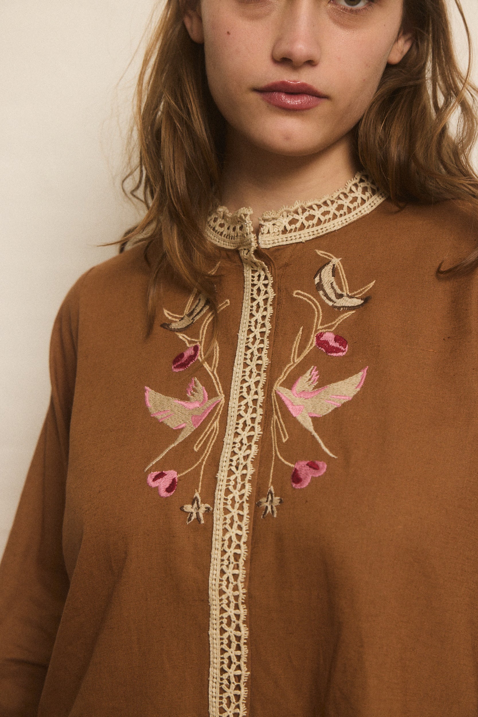 Helmstedt LINEA BLOUSE Blouses Honey Brown