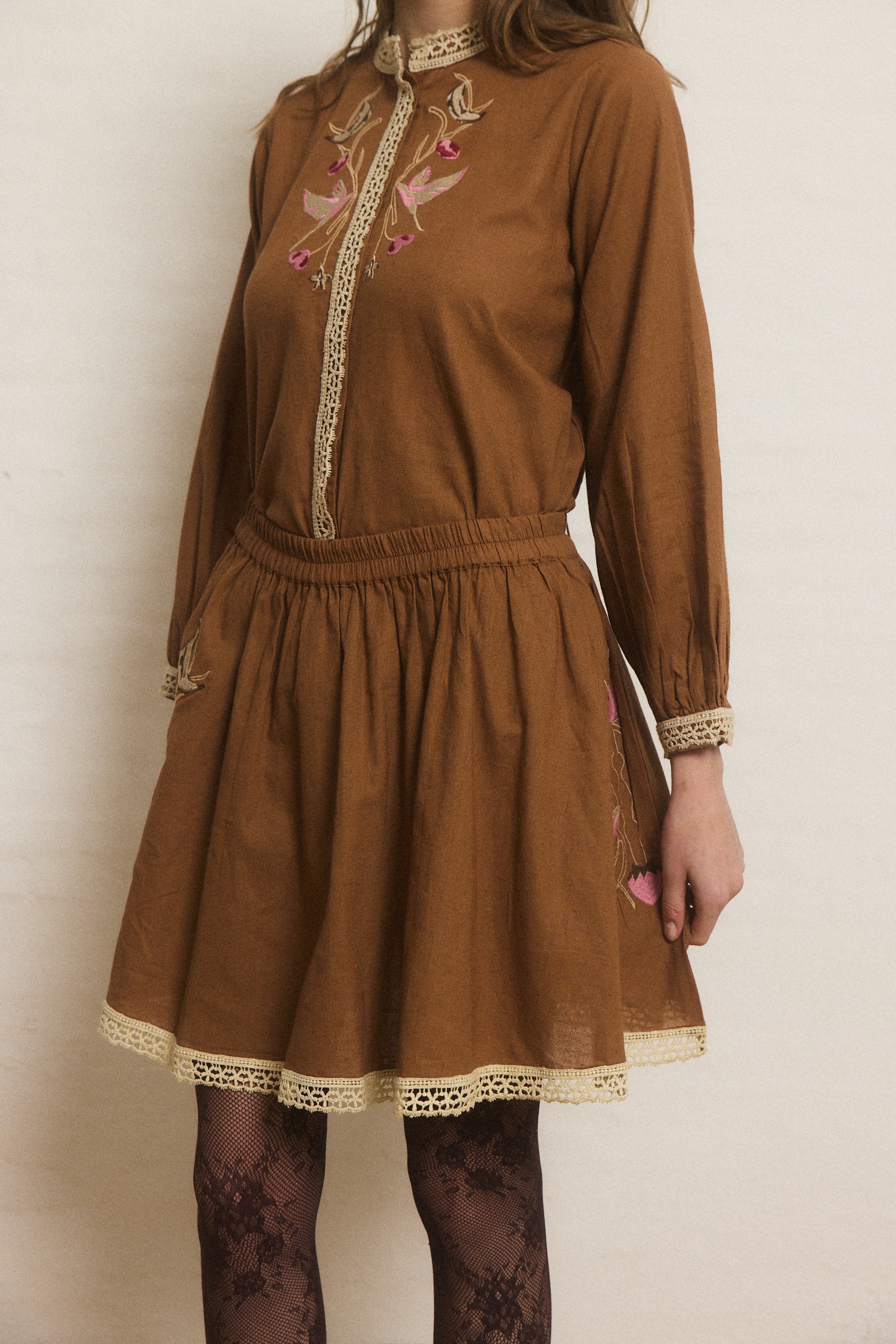 Helmstedt LINEA BLOUSE Blouses Honey Brown
