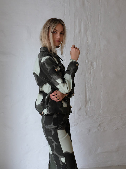 Helmstedt LUCCA DENIM JACKET  Tie Dye Green