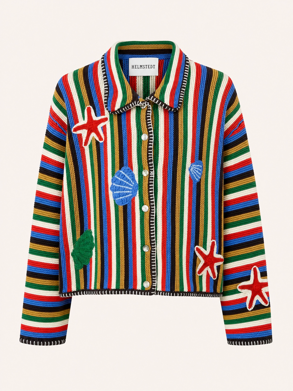 Helmstedt Lara Cardigan Knitwear Sea Stripes