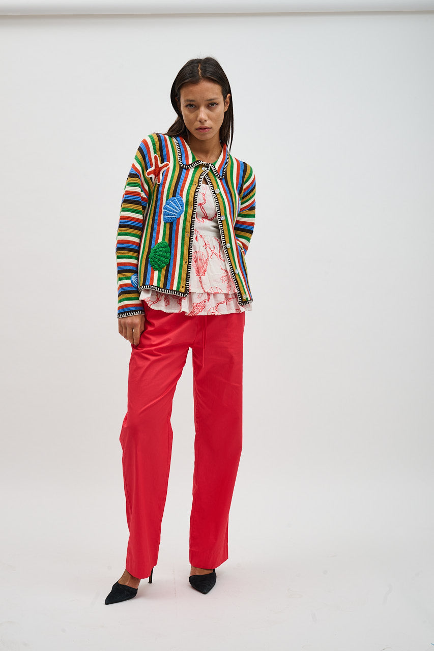 Helmstedt Lara Cardigan Knitwear Sea Stripes