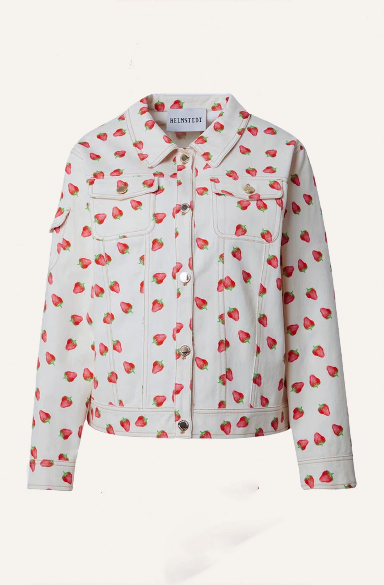 Lucca Denim Jacket - Strawberry