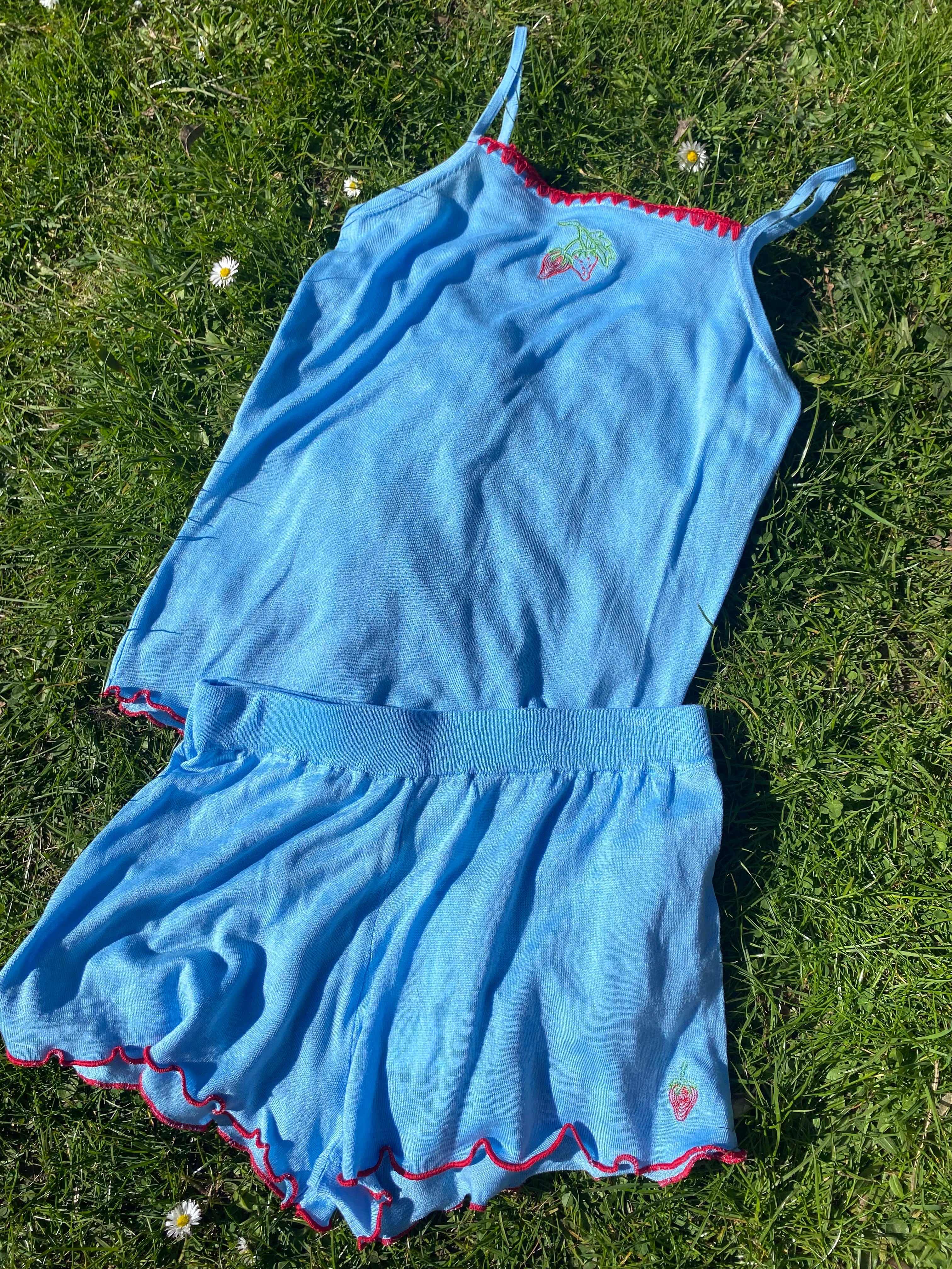 Helmstedt MIA STRAP TOP Tops Dusty Blue