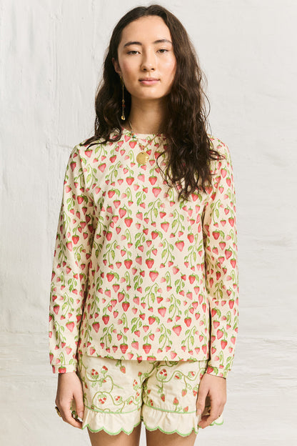 Helmstedt MOLLY LONGSLEEVE T-SHIRT Jersey Strawberry Field