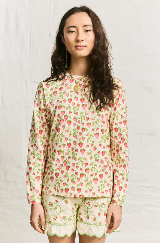 Helmstedt MOLLY LONGSLEEVE T-SHIRT Jersey Strawberry Field