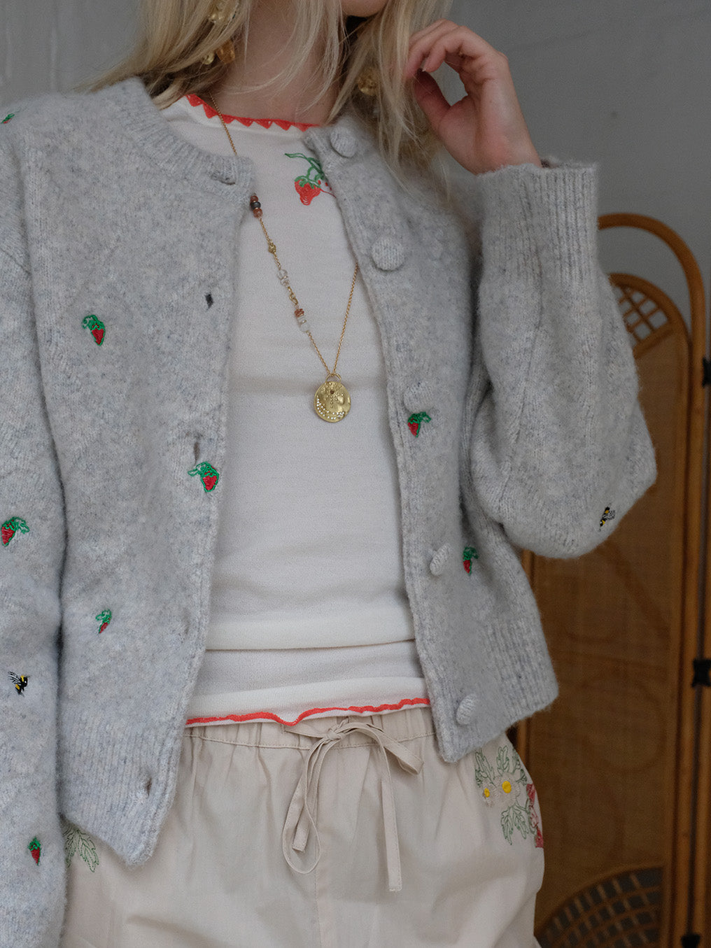 Helmstedt MAJA CARDIGAN Knitwear Winter White