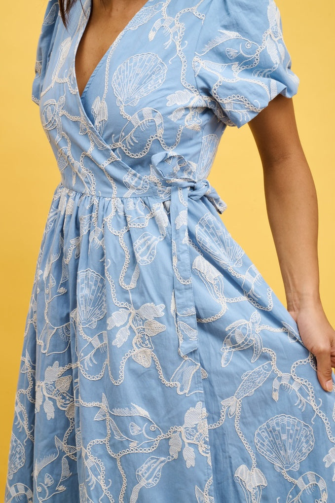 Helmstedt Mathilde Dress Dresses Dusty Blue