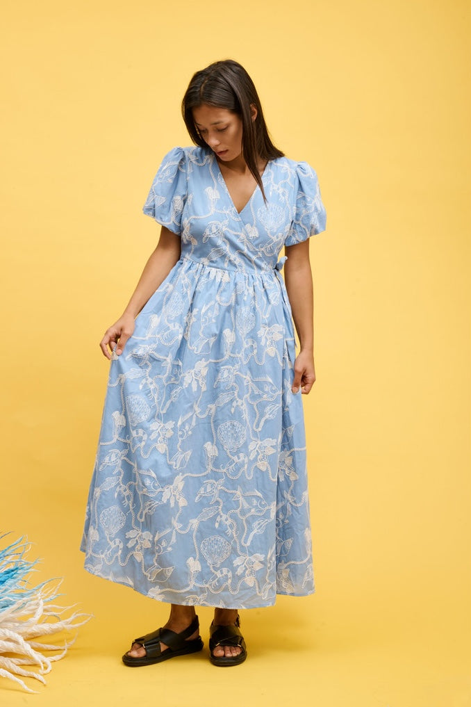 Helmstedt Mathilde Dress Dresses Dusty Blue