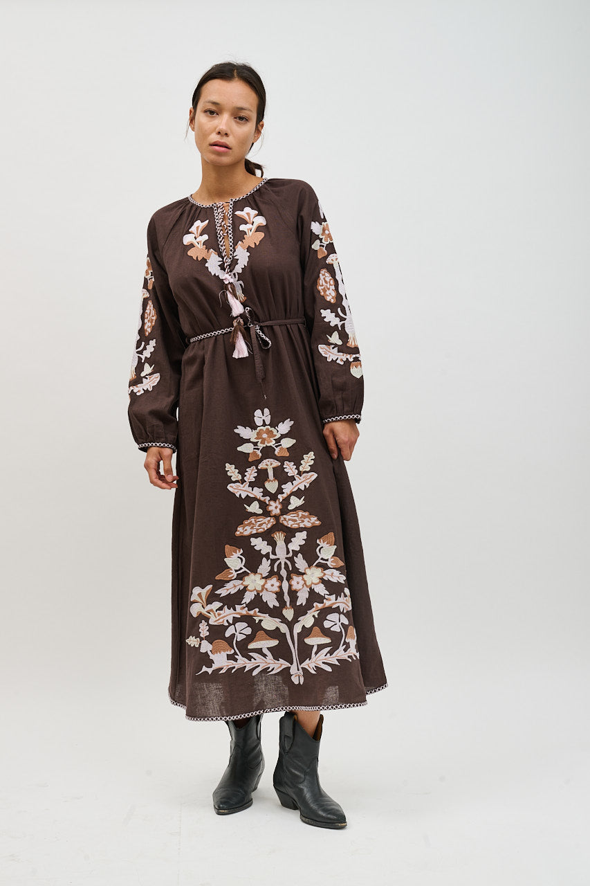 Helmstedt Monica Dress Dresses Brown