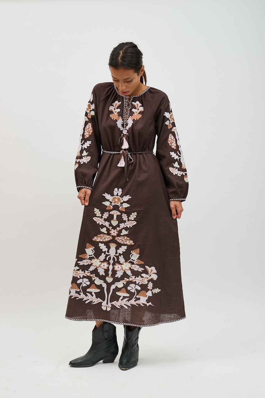 Helmstedt Monica Dress Dresses Brown