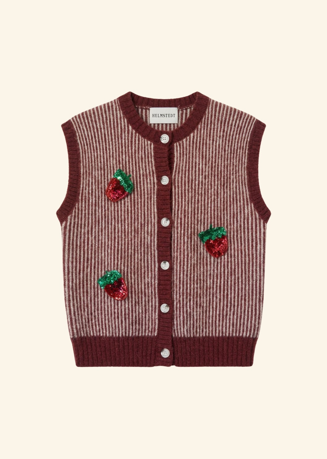 Helmstedt NAYA VEST Knitwear Striped Knit