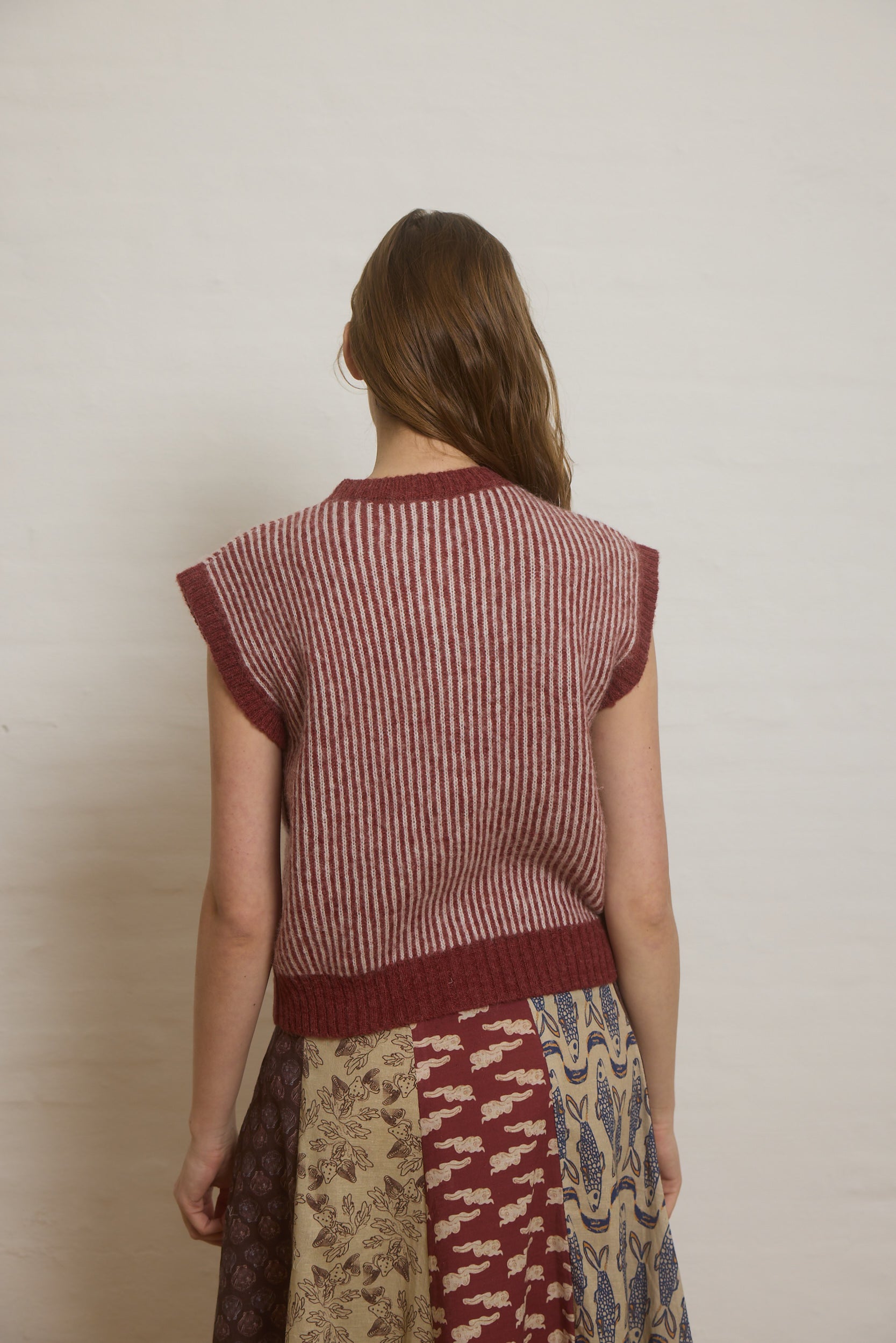 Helmstedt NAYA VEST Knitwear Striped Knit