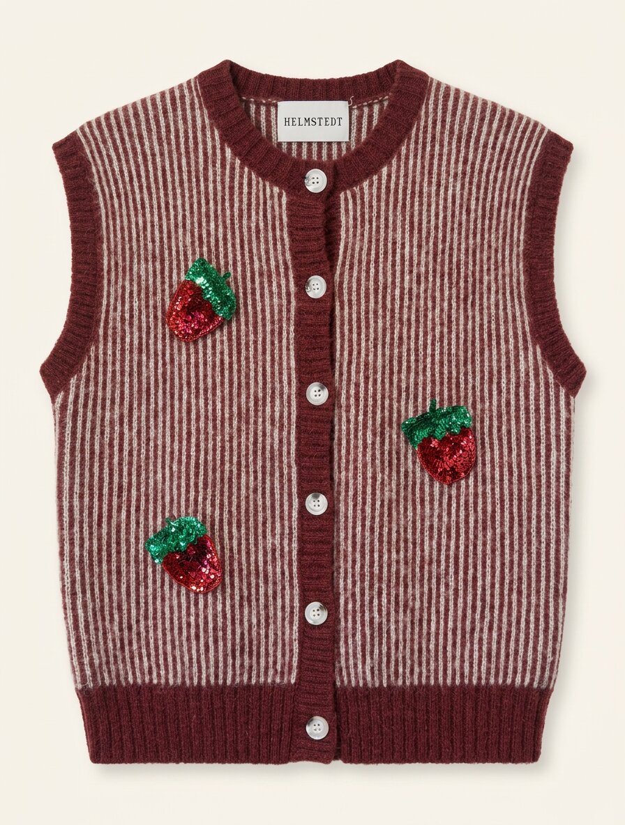 Helmstedt NAYA VEST Knitwear Striped Knit