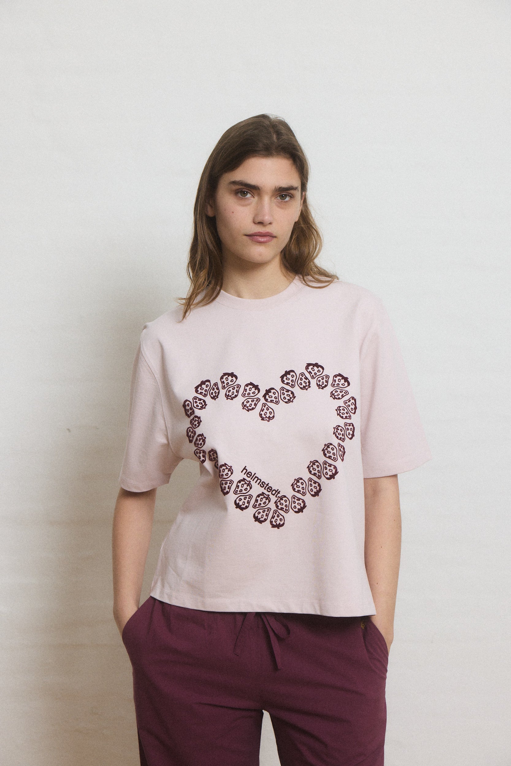 Helmstedt NOOR T-SHIRT Shirts Hushed Violet with Flock