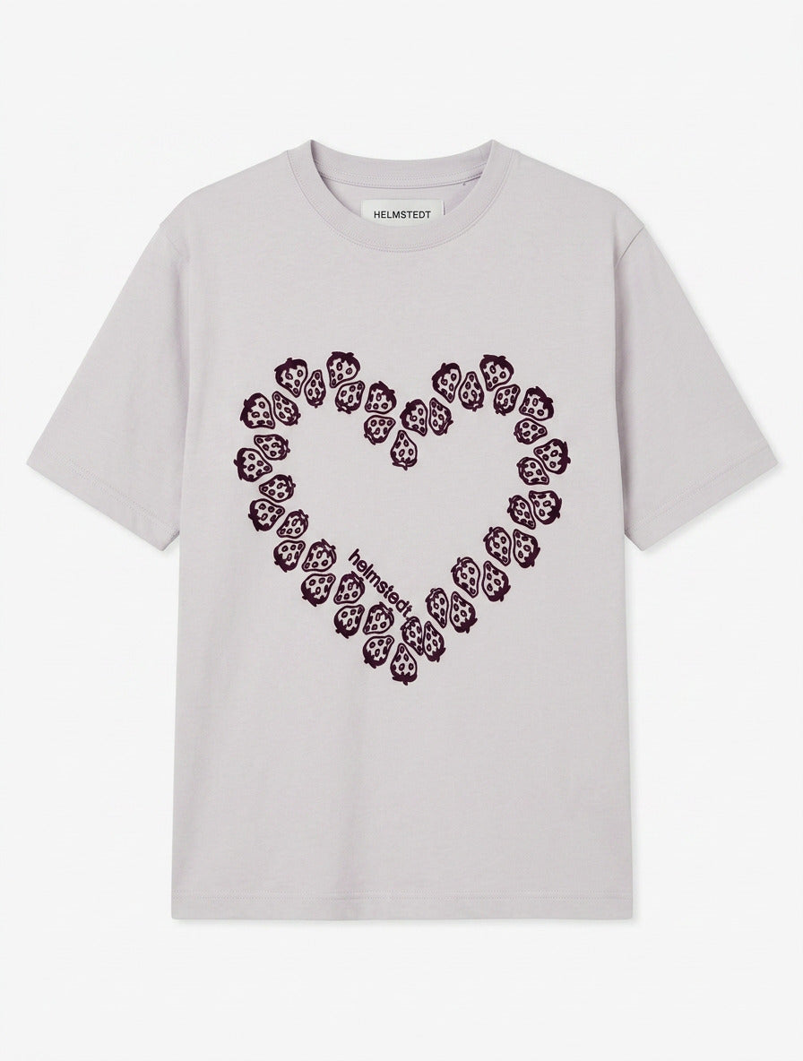 Helmstedt NOOR T-SHIRT Shirts Hushed Violet with Flock