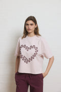 Helmstedt NOOR T-SHIRT Shirts Hushed Violet with Flock