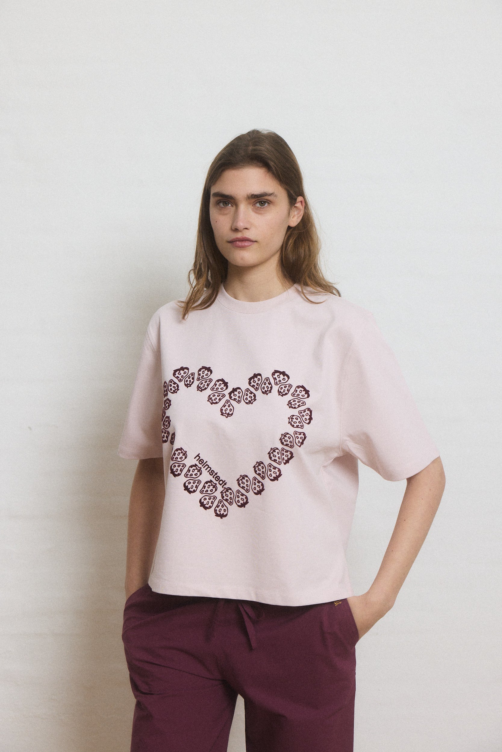 Helmstedt NOOR T-SHIRT Shirts Hushed Violet with Flock