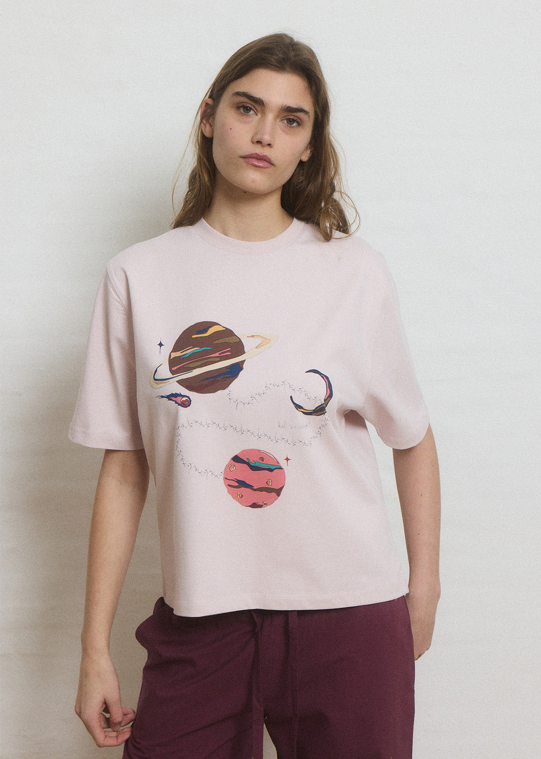 Helmstedt NOOR T-SHIRT Shirts Hushed Violet with print