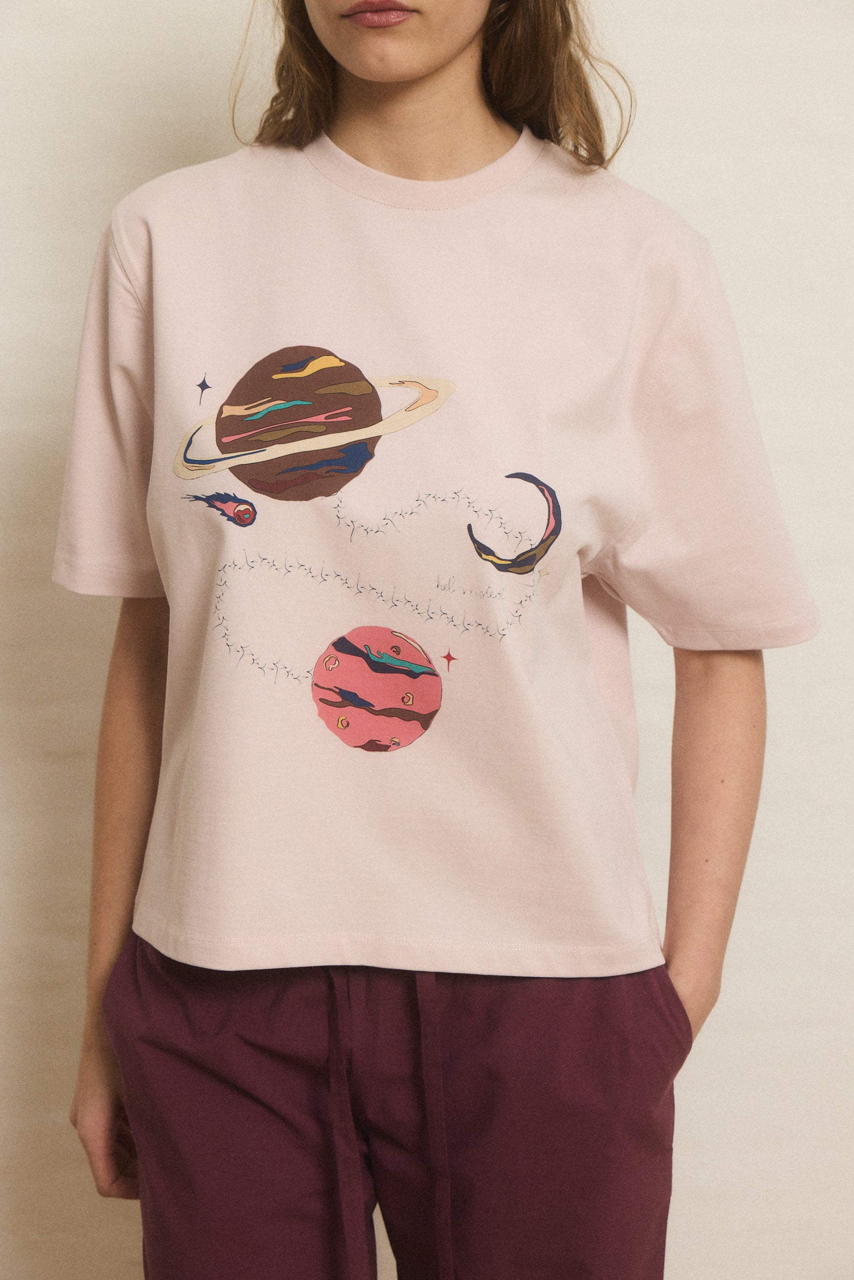 Helmstedt NOOR T-SHIRT Shirts Hushed Violet with print