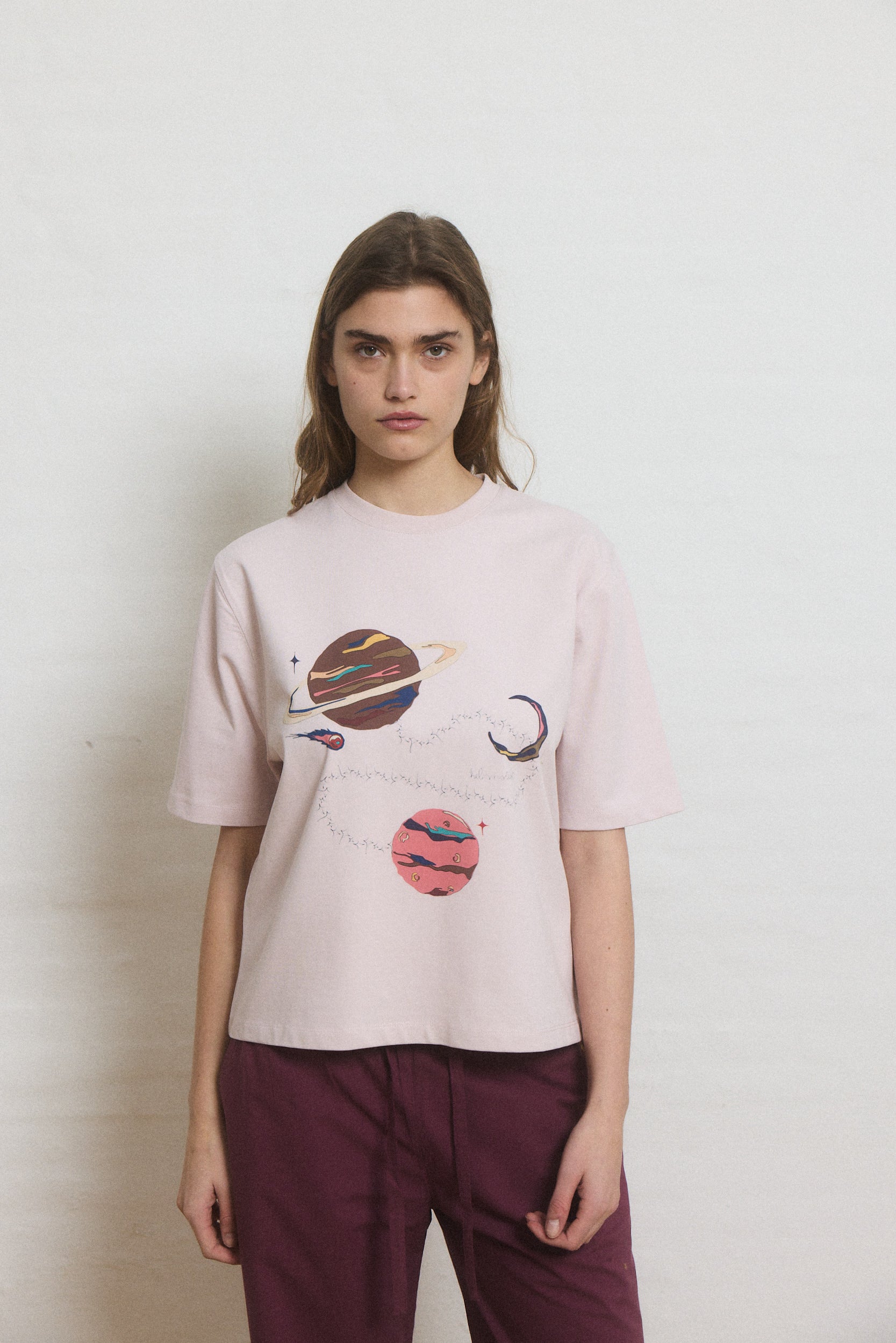 Helmstedt NOOR T-SHIRT Shirts Hushed Violet with print