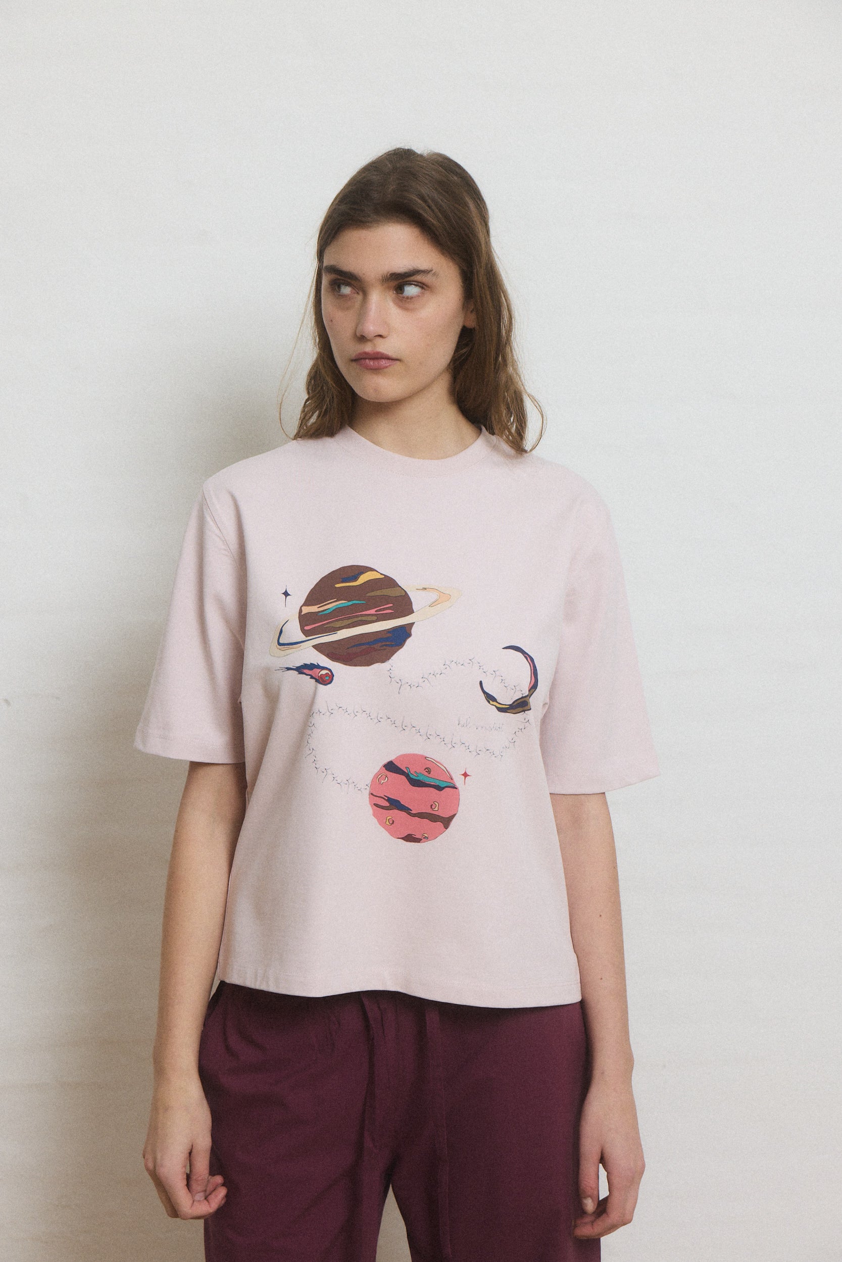 Helmstedt NOOR T-SHIRT Shirts Hushed Violet with print