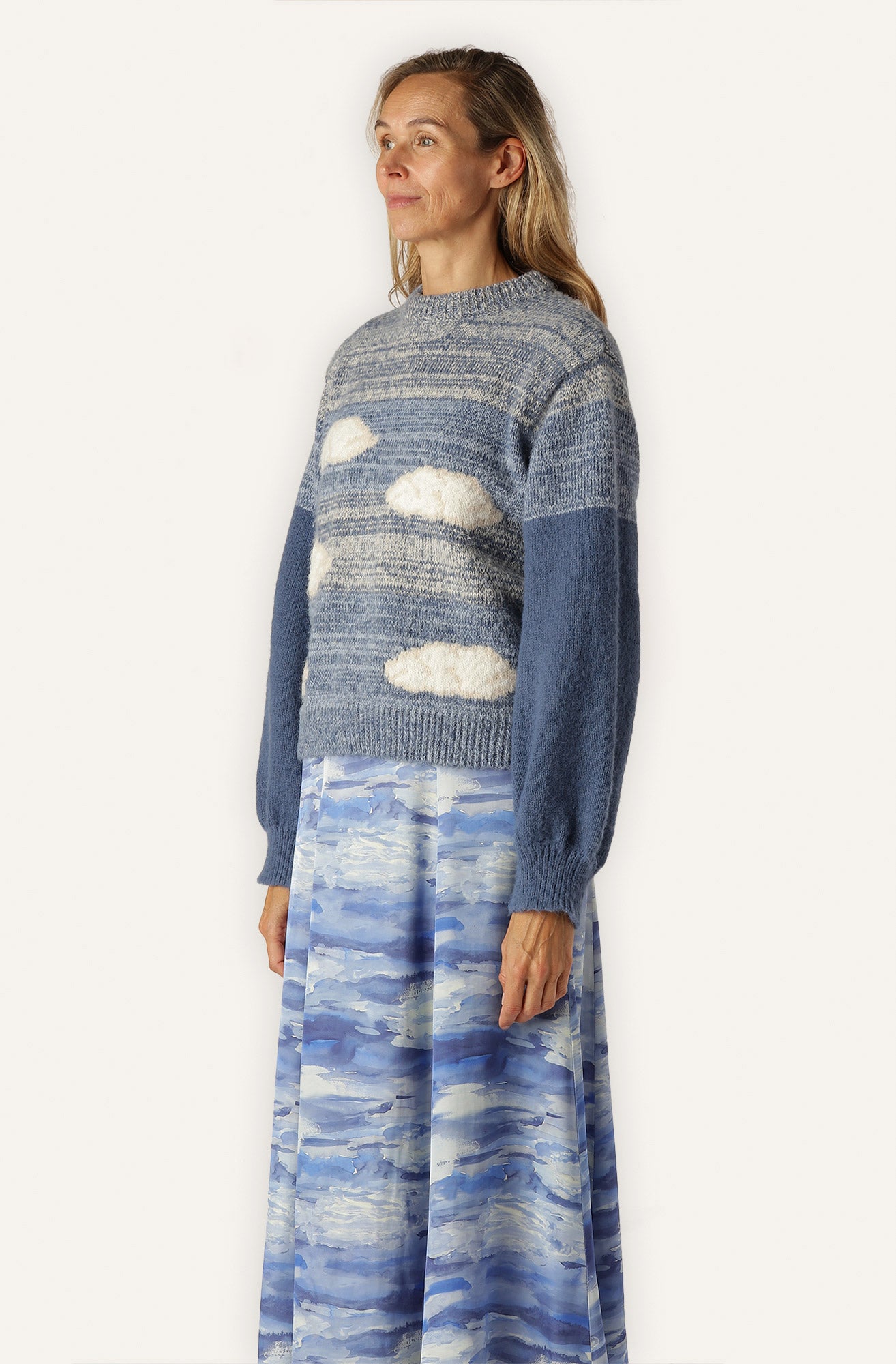 Helmstedt RABECCA SWEATER - Cloud Knitwear Blue Clouds