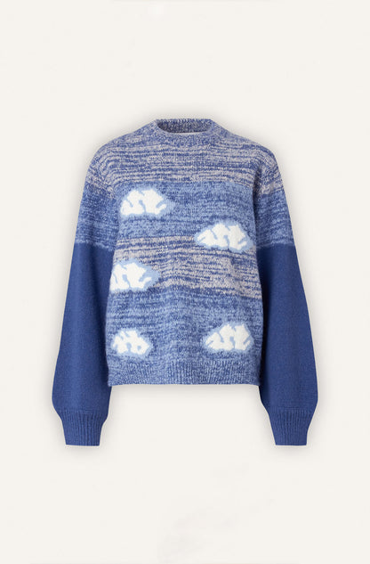 Helmstedt RABECCA SWEATER - Cloud Knitwear Blue Clouds