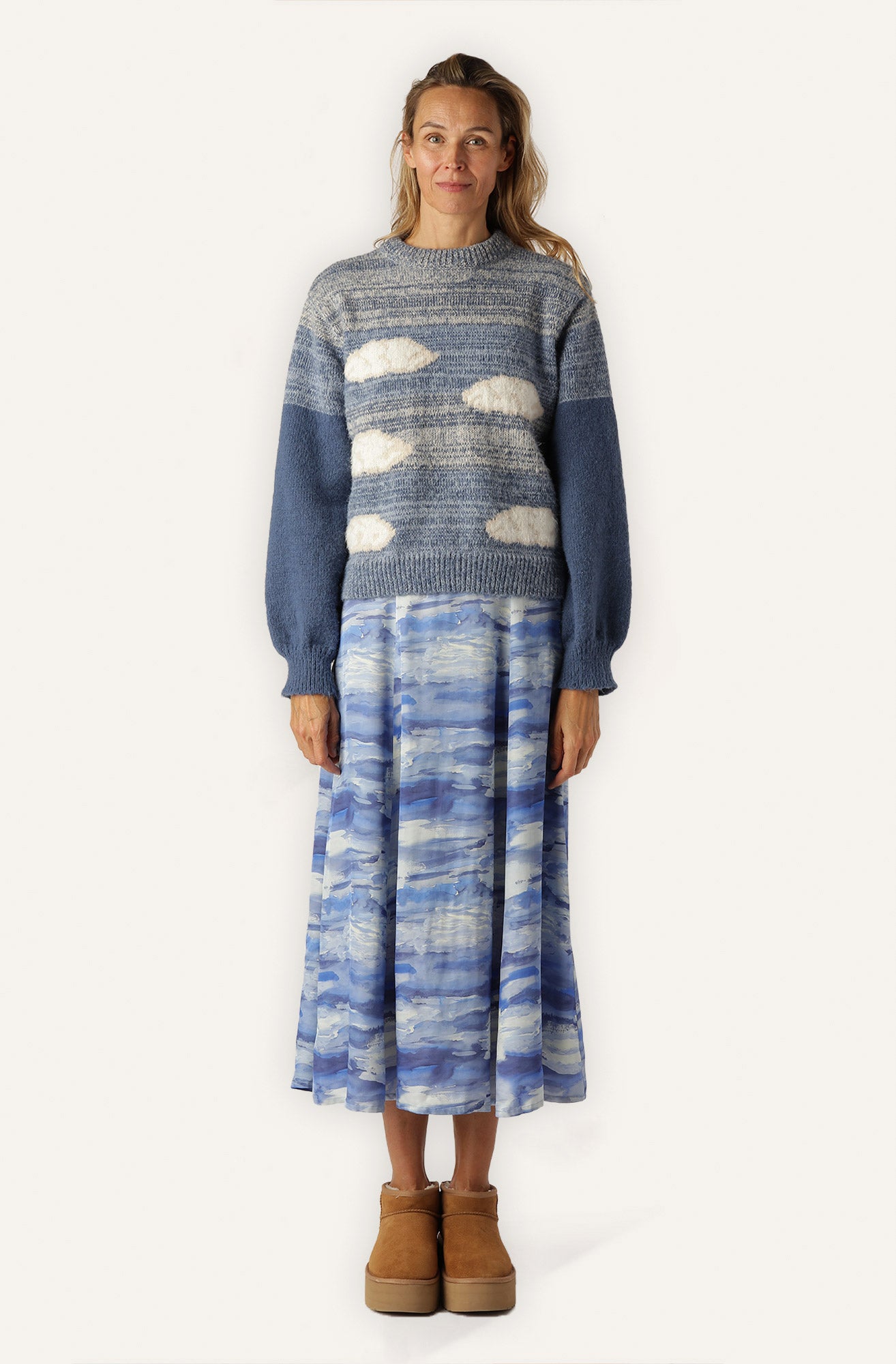 Helmstedt RABECCA SWEATER - Cloud Knitwear Blue Clouds